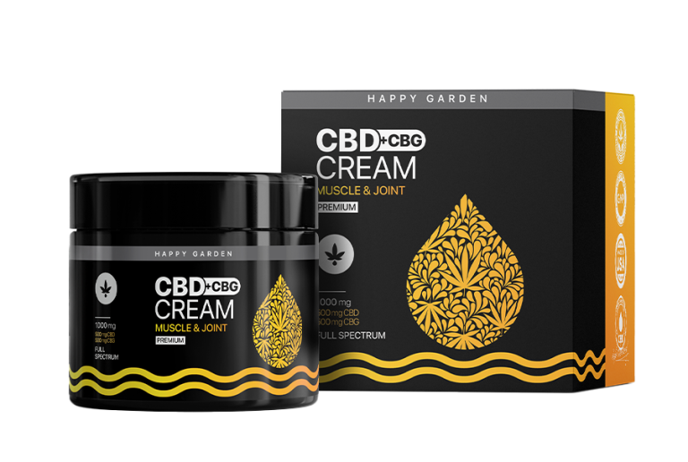 CBG & CBD Cream for Inflammation, Muscle & Joint Pain 1000mg (115ml)