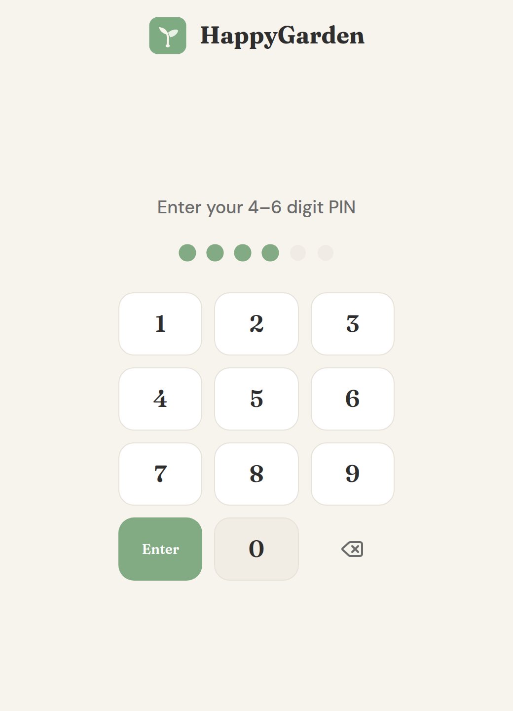 Lobby kiosk PIN pad on a tablet for parent and staff check-in